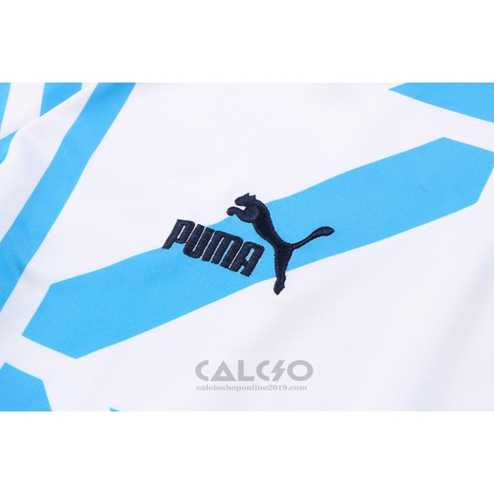 Tuta da Track di Felpa Manchester City 2022-2023 Bianco e Blu